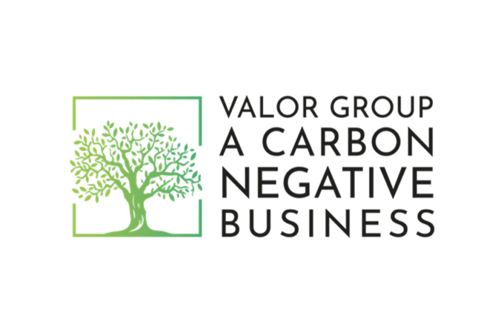valor group carbon negative business logo